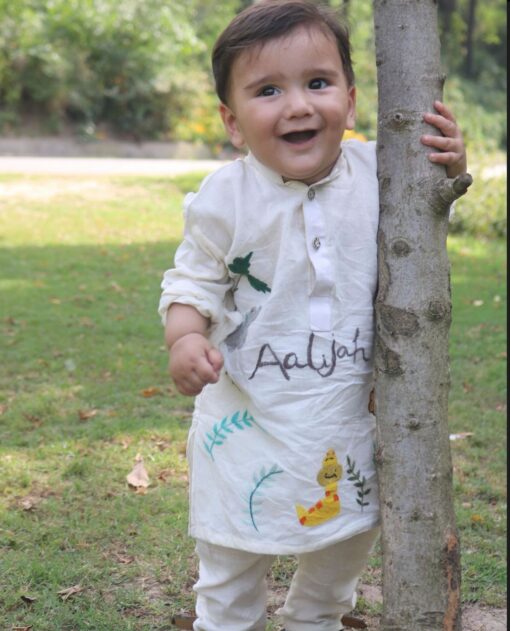 Cream Delight Kurta